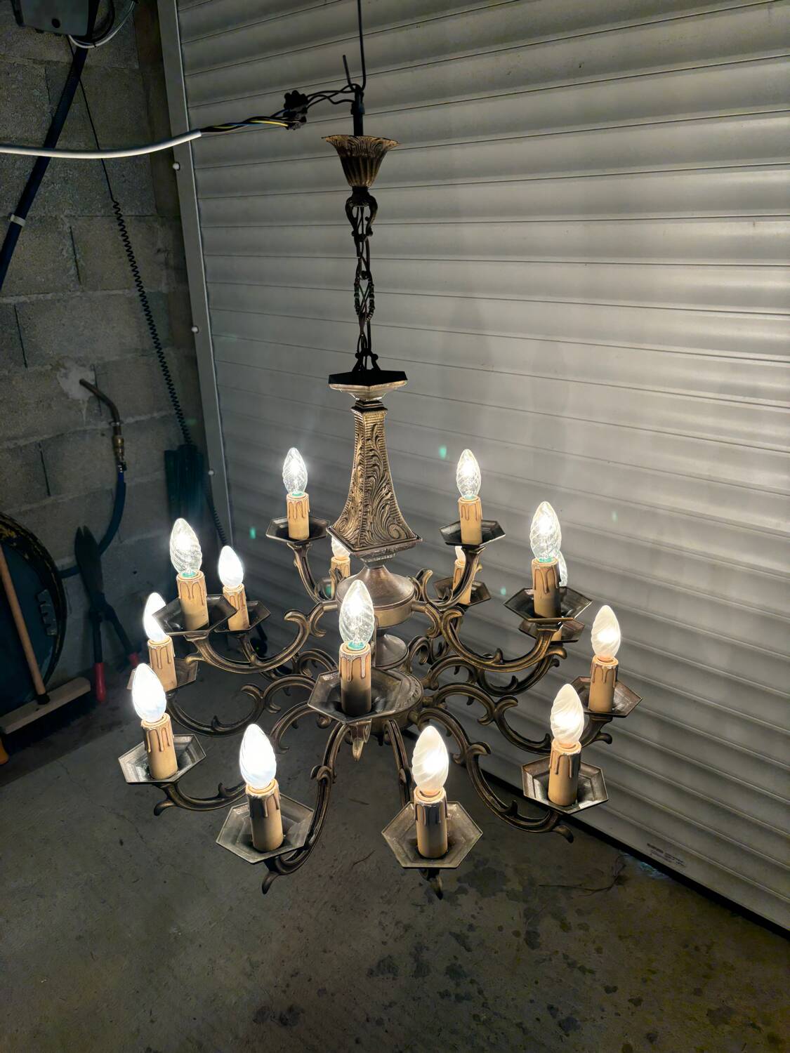 Bronze chandelier
