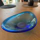 Cobalt blue bowl or catchall in Scandinavian design.