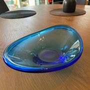 Cobalt blue bowl or catchall in Scandinavian design.