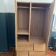 Natural solid oak children's wardrobe
