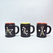 Three cups ceramic 50s André Baud