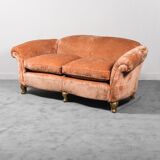 Sofa set two armchairs in velvet 40s vintage