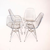 Set of 4 DKR chairs by Charles & Ray Eames for Herman Miller, year 50