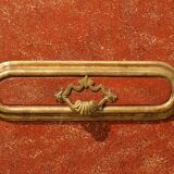 20th Century Italian Faux Red Porphyry Lacquered and Gilt Framed Wood Door