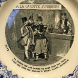 19th-century creil creil talking plate