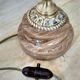Old large onyx marble stone lamp foot