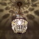 Lustre corbeille en cristal