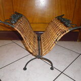 Wrought iron and wicker magazine door - Year 1970