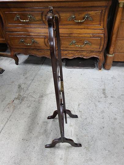 Folding mahogany cake stand