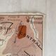 Vintage school map 1950 double-sided "The Garonne / the Rhône"