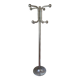 Vintage chrome metal coat rack space age 70s