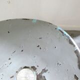 Nicolle workshop high stool in gray metal