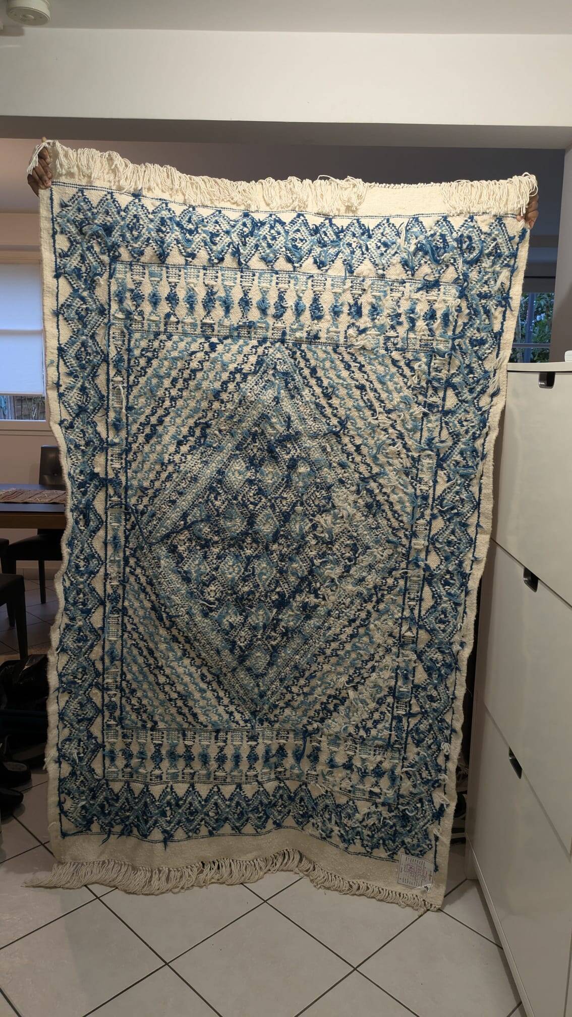 Handmade Tunisian rug
