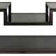 1970s black lacquered metal shelf by Pierre Vandel Paris