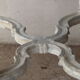 Tea table, marble and wood style Louis XV patina