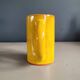 Mustard glazed terracotta mug signed - cup