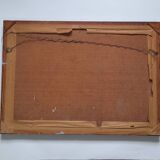 Expressionist painting boats by Bent Kokkenberg