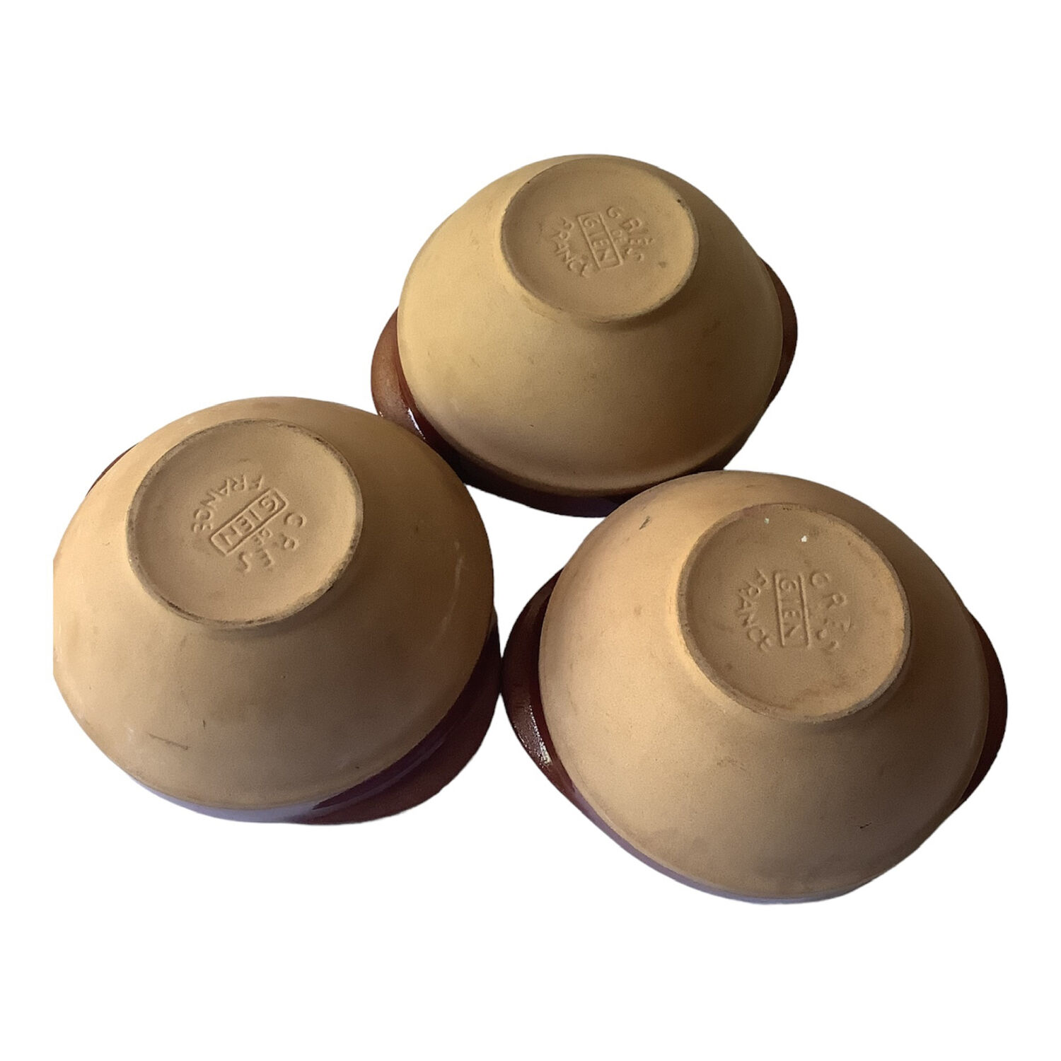 Set of 3 bowls in Gien stoneware