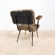 Fauteuil vintage moderniste léopard