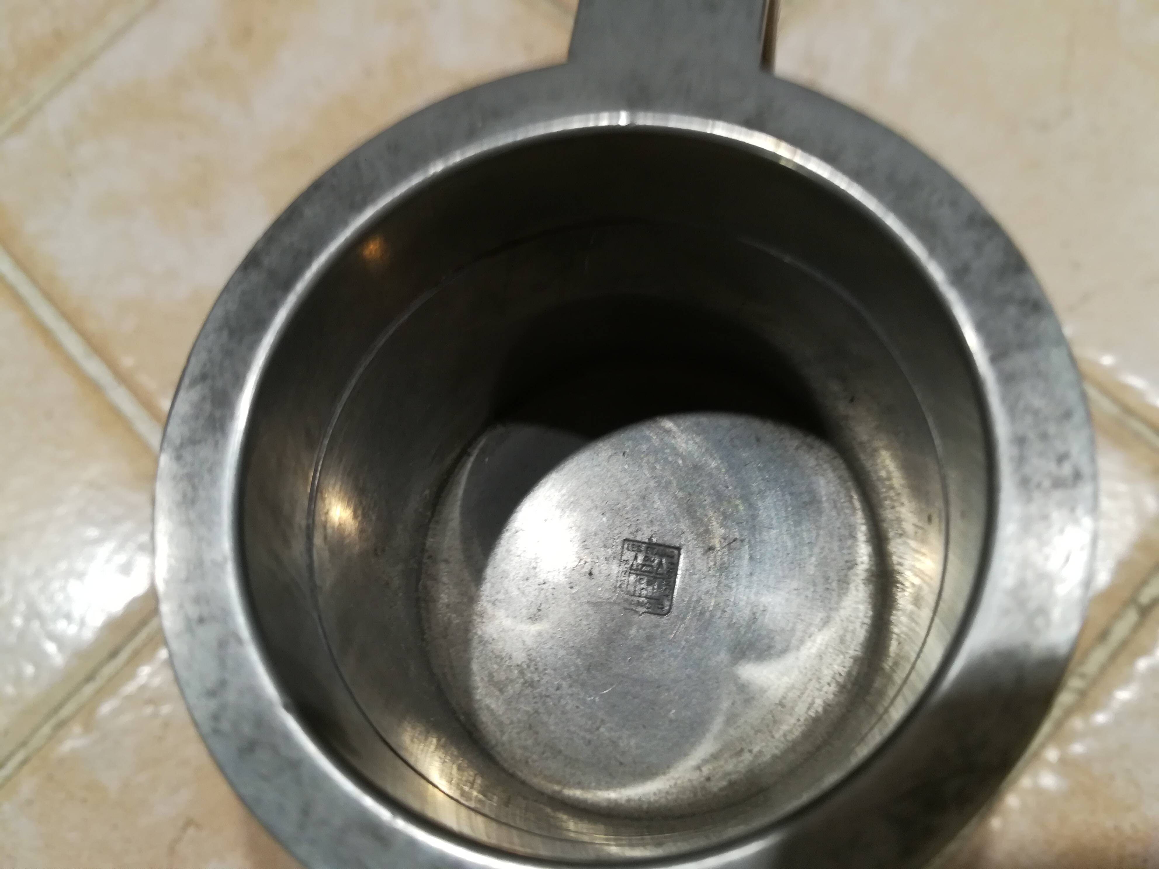 Baby Whiskey double jigger in pewter