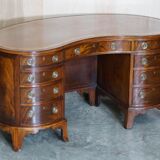 Victorian desk with leather top, restored.