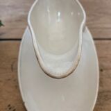Creil and Montereau porcelain sauce boat