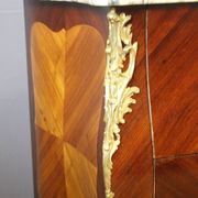 Louis XV style commode in marquetry around 1900