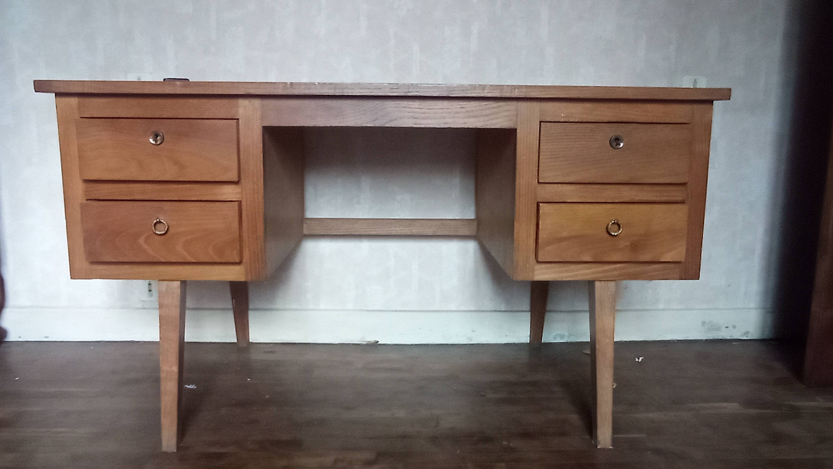 Vintage desk with compass legs