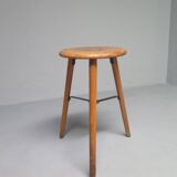 High Beech Stool, Denmark, 1960s