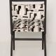 Jar Armchair in Black and White Velvet Mid-Century, Poland, 1960s