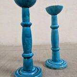 Pair of earthenware candle holders from the 60s/70s