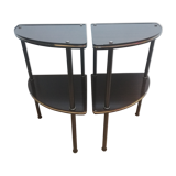 Pair of corner shelves