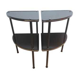 Pair of corner shelves