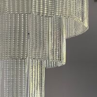 Diamond strips”listelli” murano glass belt chandelier