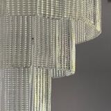 Diamond strips”listelli” murano glass belt chandelier