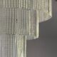 Diamond strips”listelli” murano glass belt chandelier