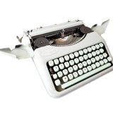Hermes Baby Rocket green lime typewriter revised new ribbon