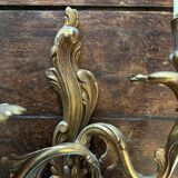 Pair of Louis XV Style wall lights in gilded bronze