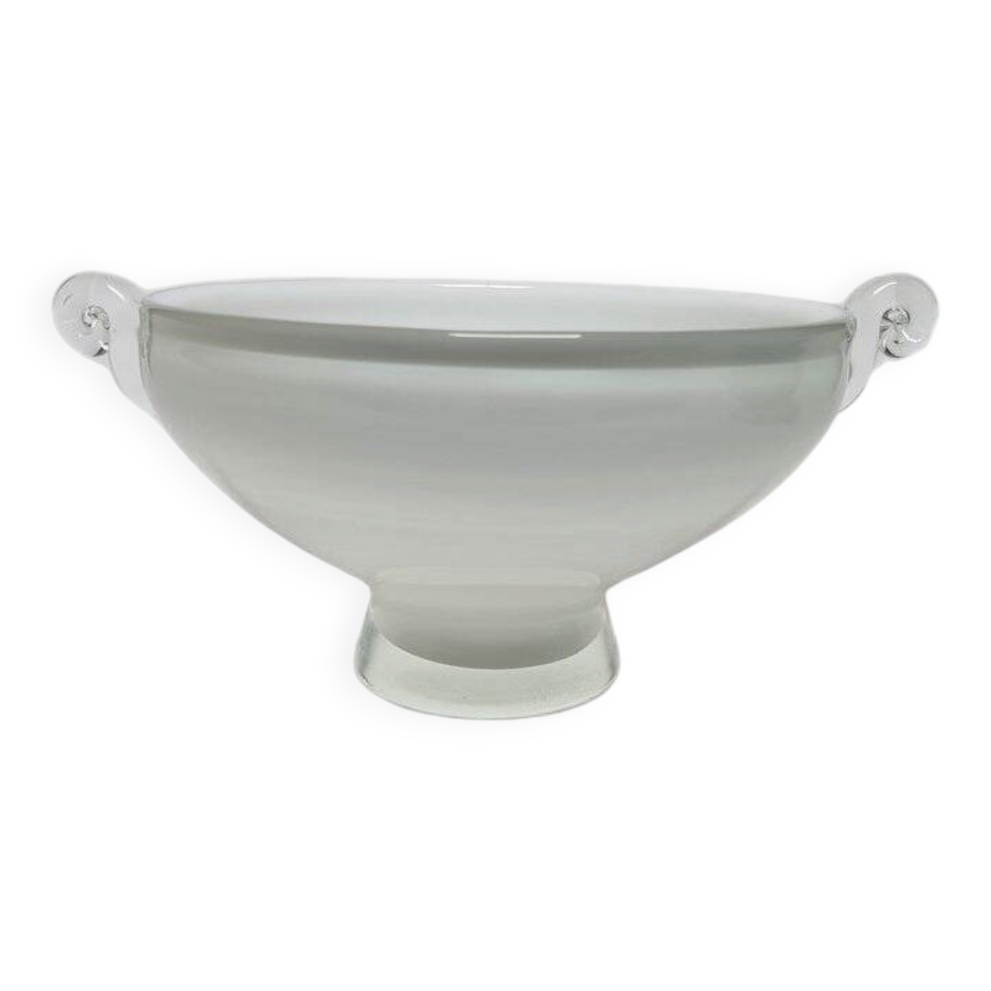 Glass basket from HSG Tarnowiec, Poland, 1970s