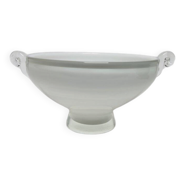 Glass basket from HSG Tarnowiec, Poland, 1970s