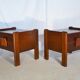 Pair of vintage Scandinavian bedsides in teak