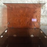 Vintage HI-FI cabinet in smoked plexiglass, Circa 1970