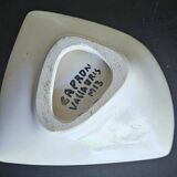 CAPRON - Small Trilobed Cup with Blue Tulip Decor M13