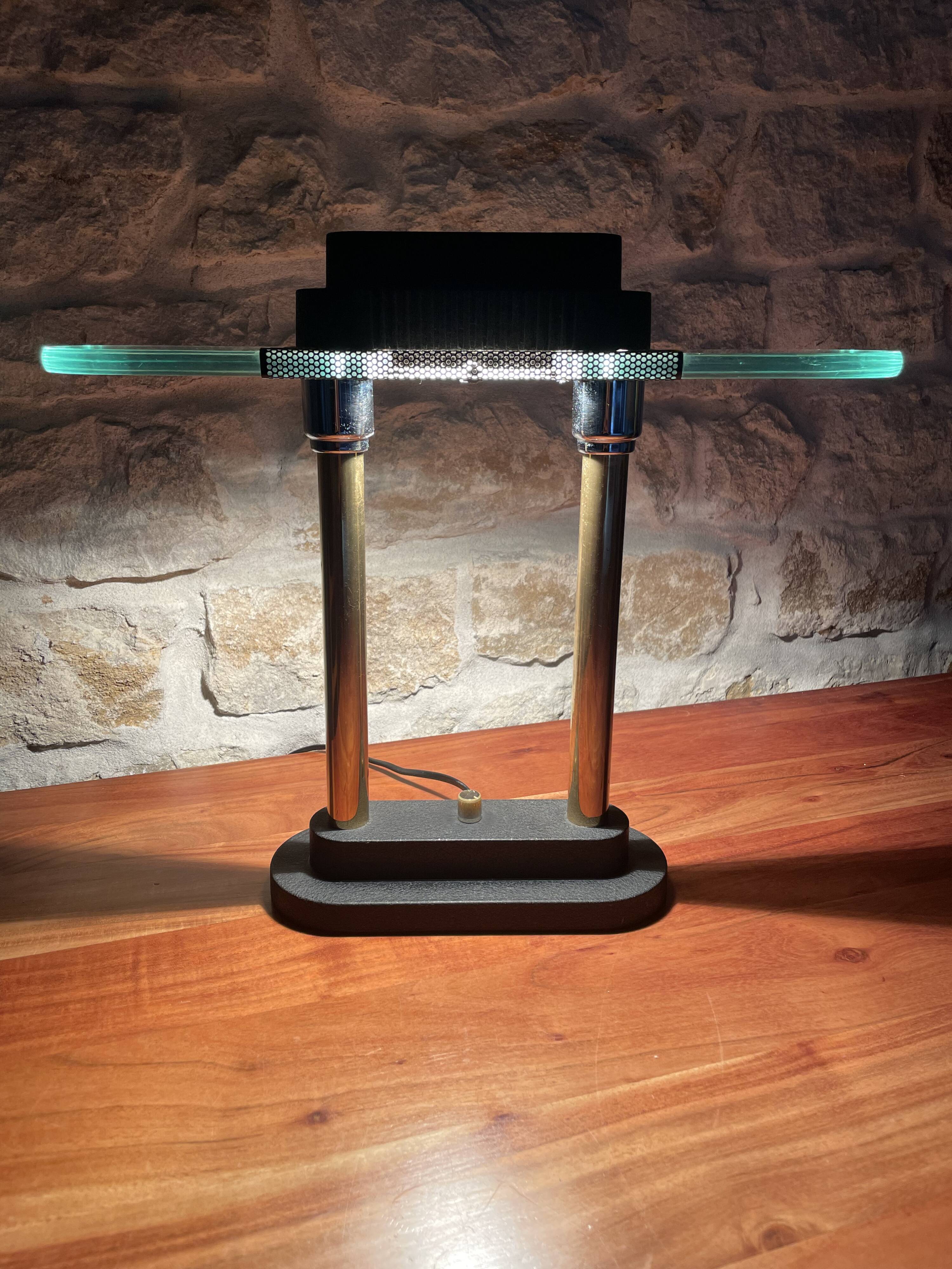 Vintage Robert Sonneman desk lamp, SMC Boxford Holland, 1980s