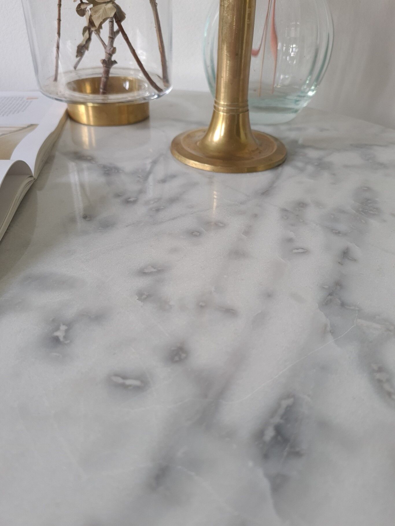 Table bistrot marbre