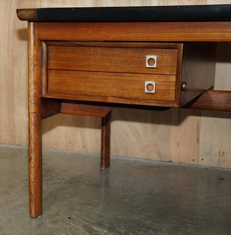 Arne Vodder model 419 executive chair and model 223 desk in rosewood and leather.