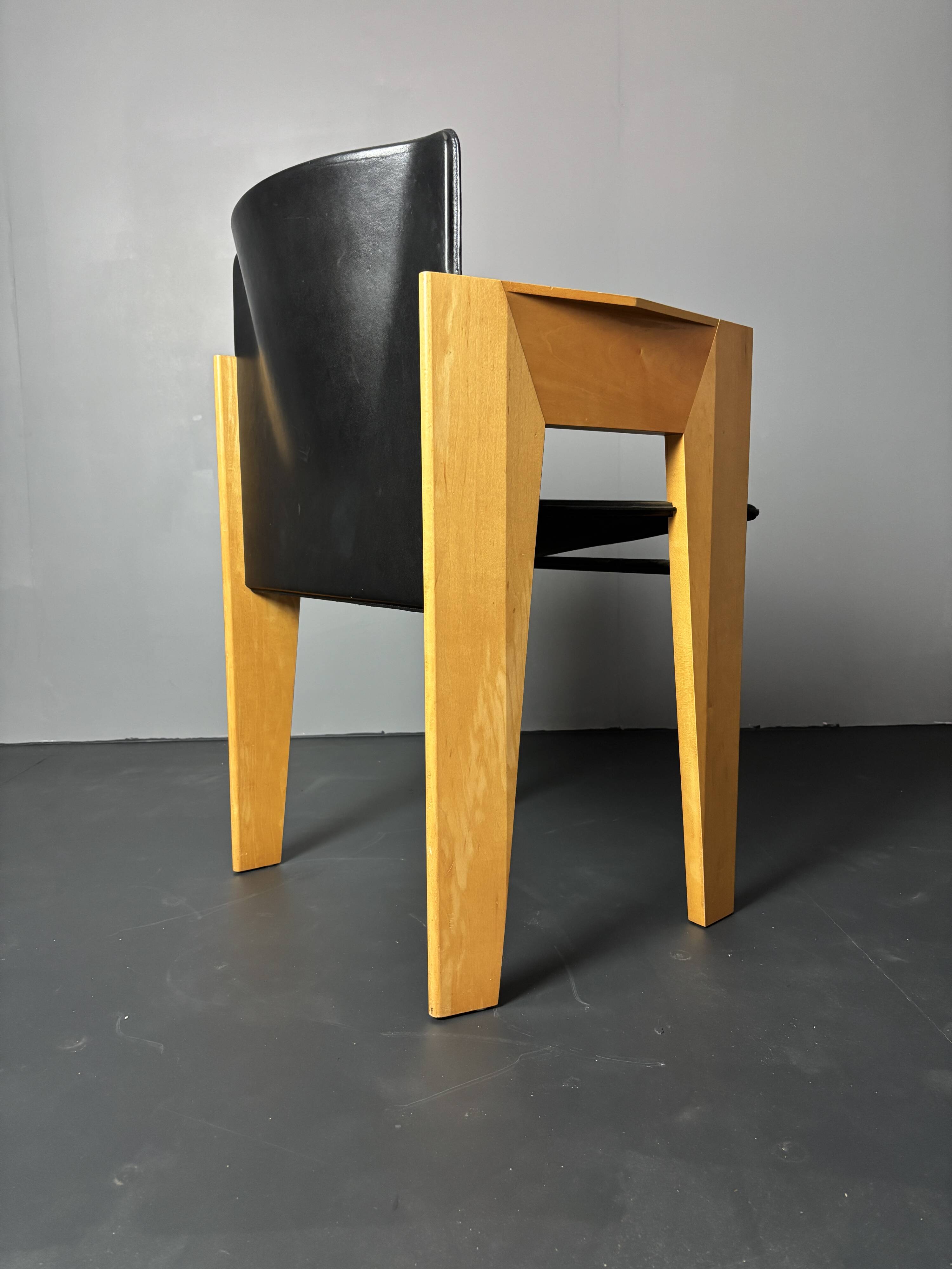 set 6 Modernist dining chairs by Arnold Merckx for Arco, Dutch design 1980s