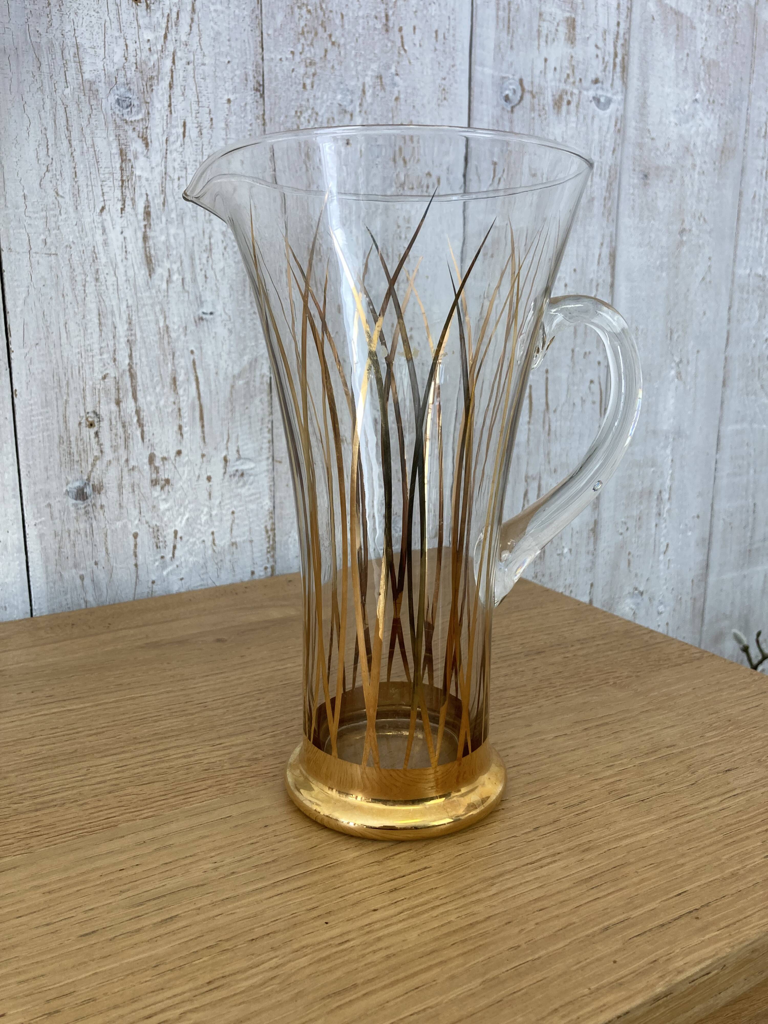 Service de 6 verres et carafe assortie