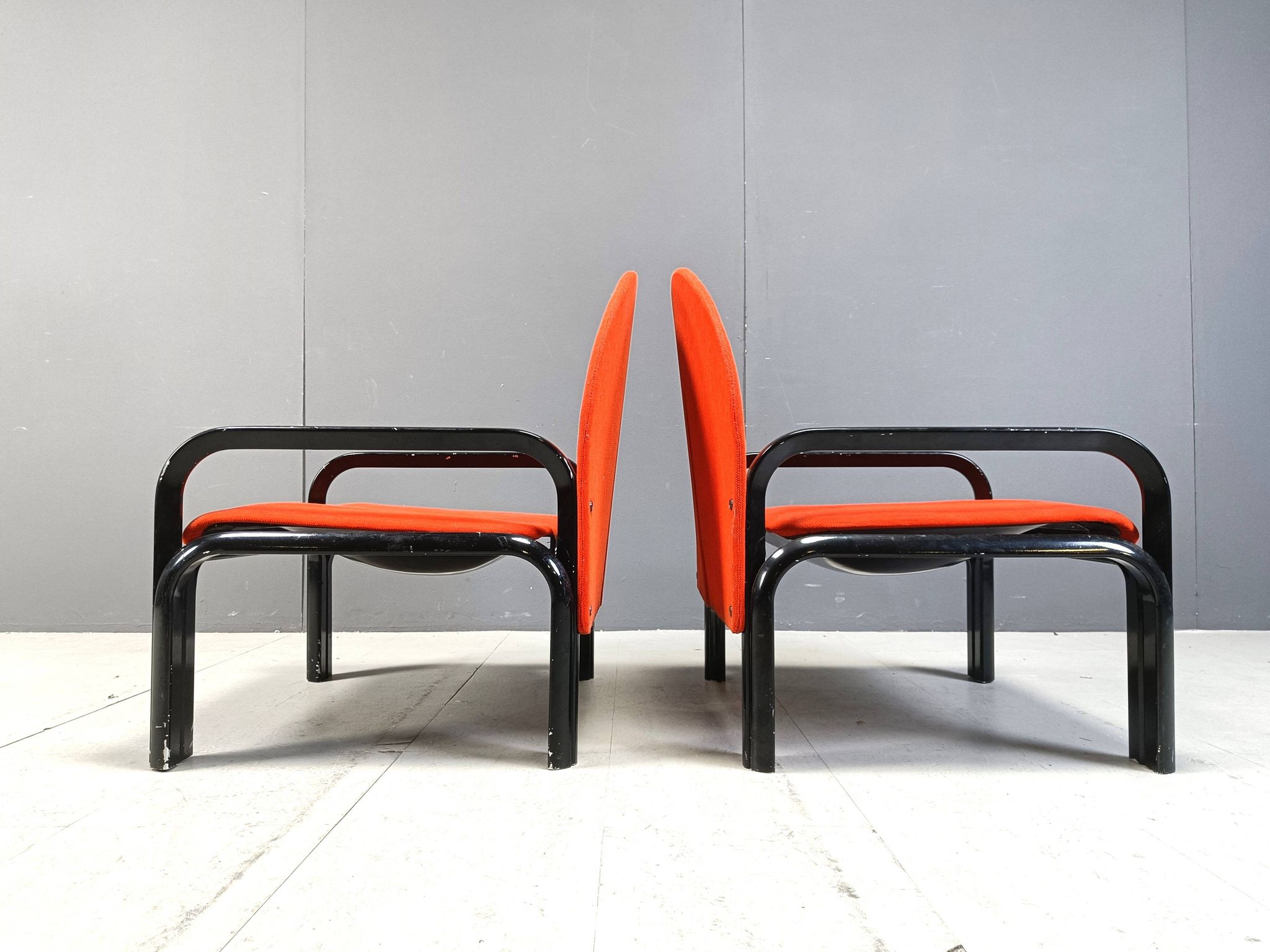Pair of Gae Aulenti '54 L' Armchairs for Knoll International, 1970s