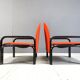 Pair of Gae Aulenti '54 L' Armchairs for Knoll International, 1970s